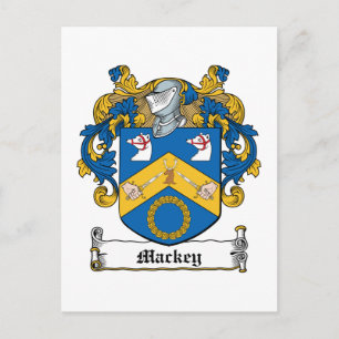 Mackey Family Crest Vykort