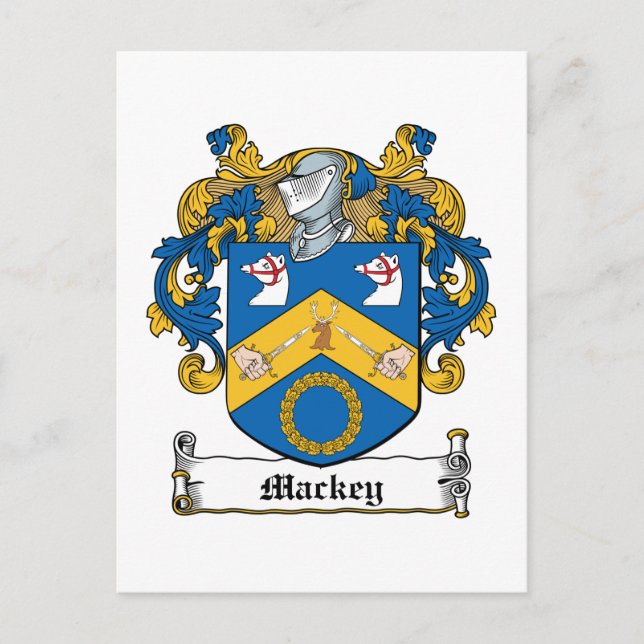 Mackey Family Crest Vykort (Framsida)