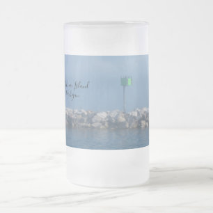 Mackinac Breakwater Frosted Mugg