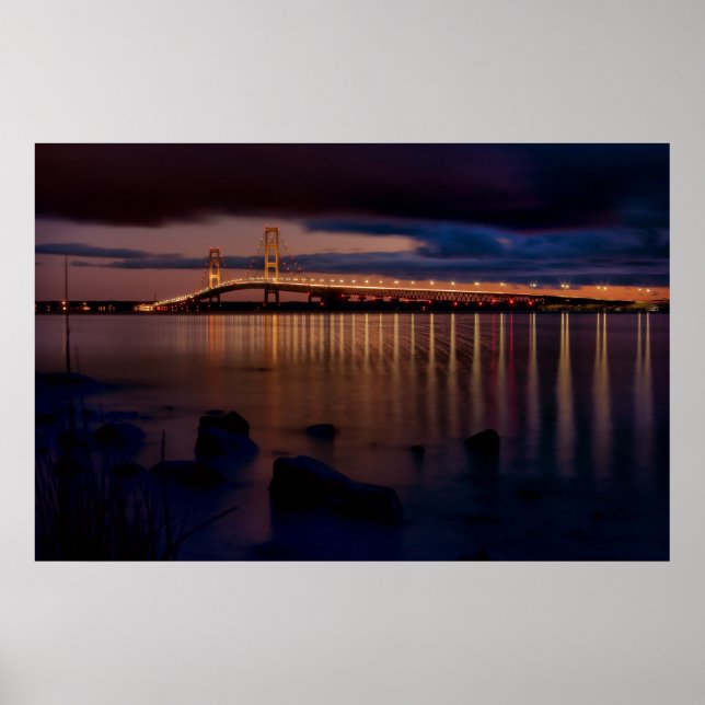 Mackinac Bridge #1257 Poster (Framsidan)