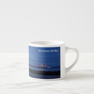 Mackinac Bridge dusk espresso mugg Espressomugg