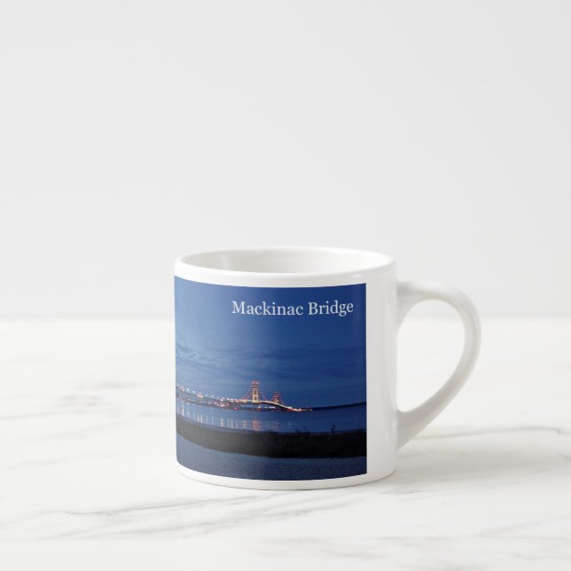 Mackinac Bridge dusk espresso mugg Espressomugg (Höger)