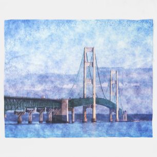 Mackinac Bridge Fleecefilt