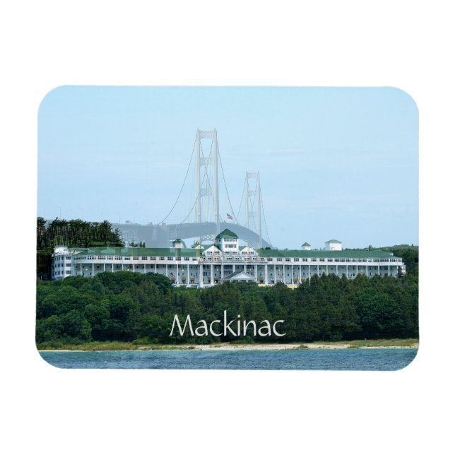 Mackinac Bridge Grand Hotel Magnet (Horisontell)
