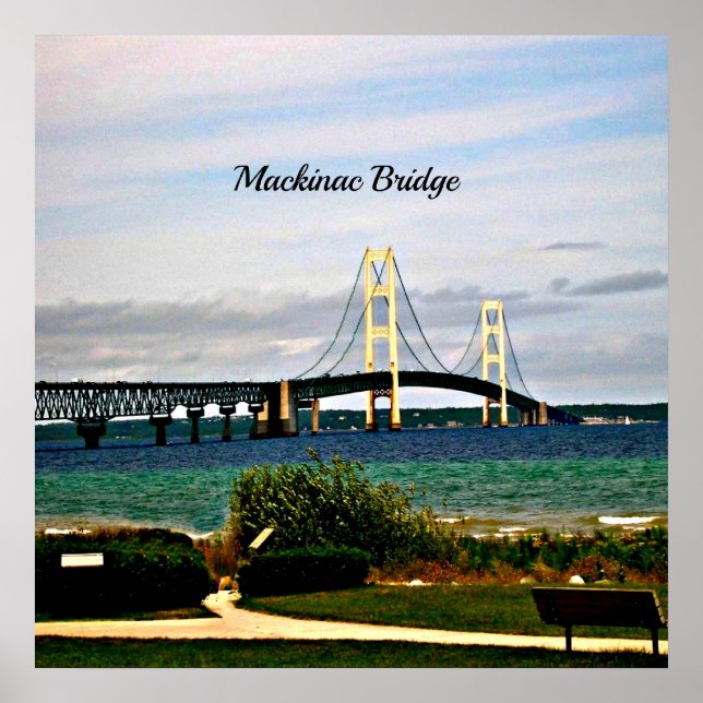 Mackinac Bridge, Mackinac Island Poster (Framsidan)