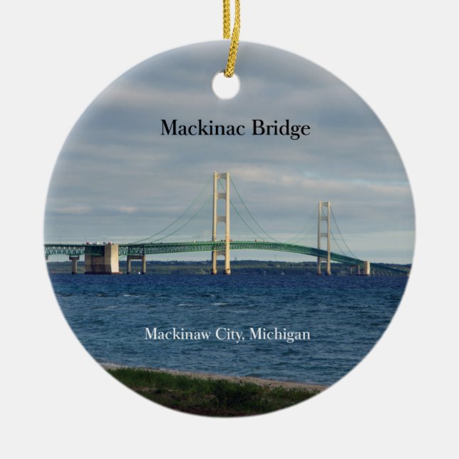 Mackinac Bridge Mackinaw City ornament (Framsidan)