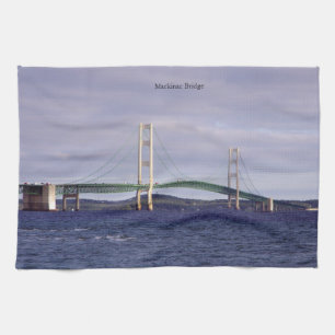 Mackinac Bridge Mackinaw kökshandduk