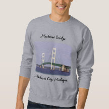 Mackinac Bridge Mackinaw shirt v2 svart bokstäver