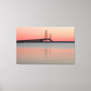 Mackinac Bridge, Michigan Canvastryck