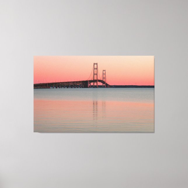 Mackinac Bridge, Michigan Canvastryck (Framsida)