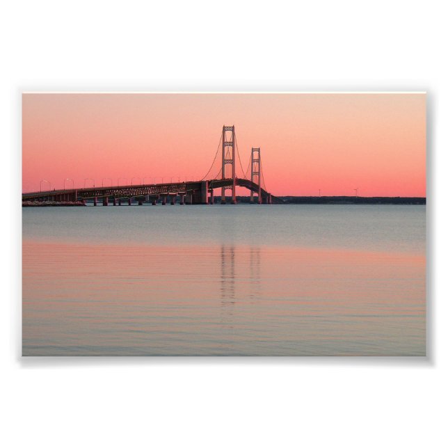 Mackinac Bridge, Michigan Fototryck (Framsidan)