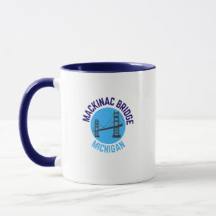 Mackinac Bridge Michigan Hometown Coffee Mugg
