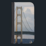 Mackinac Bridge, Michigan, USA Plånboksfodral<br><div class="desc">David R. Frazier\\COPYRIGHT David R. Frazier / DanitaDelimont.com| Visa Mackinac Bridge som förbinder Michigans övre och nedre peninsulor,  Förenta staterna. | Tillgångs-ID: US23 DFR0238</div>