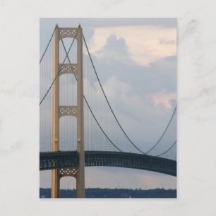 Mackinac Bridge, Michigan, USA Vykort