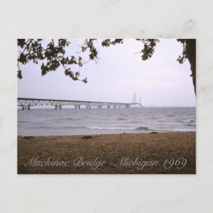 Mackinac Bridge Michigan Vykort