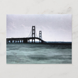 Mackinac Bridge, Michigan Vykort