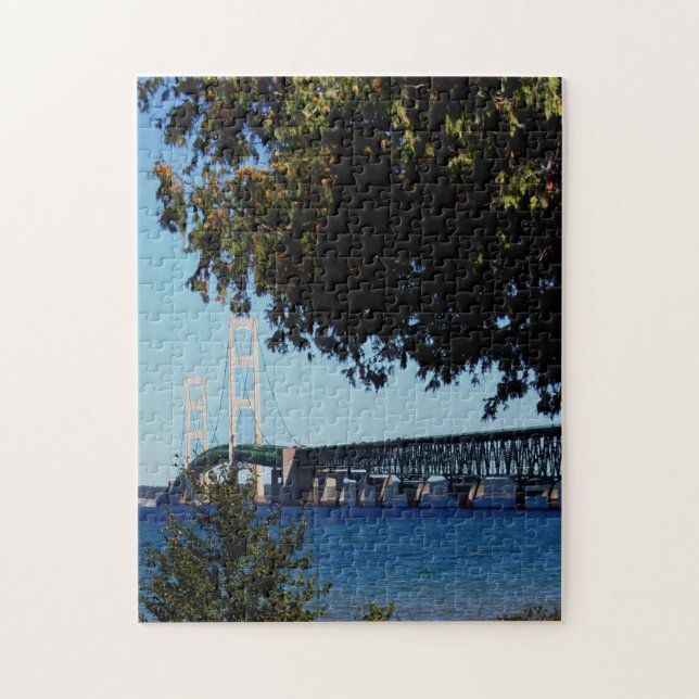 Mackinac Bridge Photo Pussel (Vertikal)