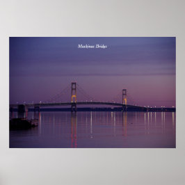 Mackinac Bridge-soluppgång poster