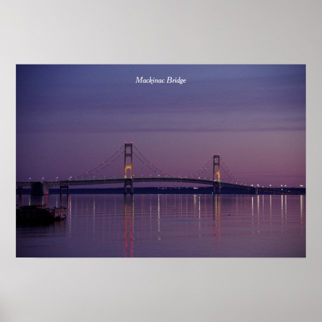 Mackinac Bridge-soluppgång poster (Framsidan)
