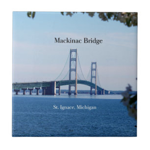 Mackinac Bridge St. Ignace-panel Kakelplatta
