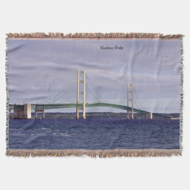 Mackinac Bridge-täckfilt Filt (Framsidan)