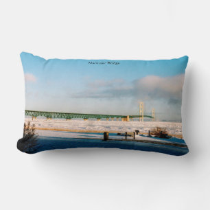 Mackinac Bridge-vinter Lumbarkudde