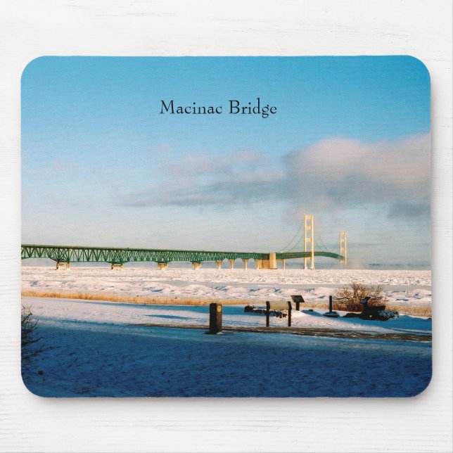 Mackinac Bridge vintermunsepad Musmatta (Framsidan)