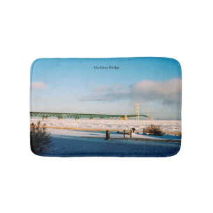 Mackinac Bridge Winter bathmat Badrumsmatta