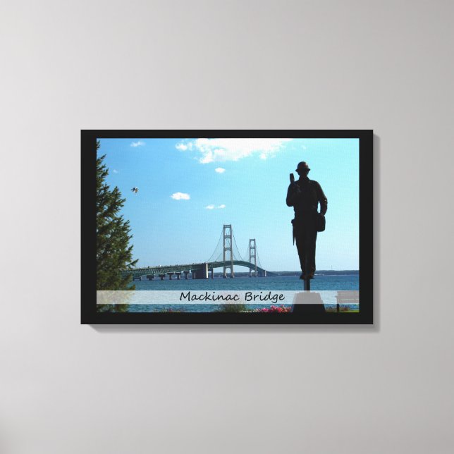 Mackinac Bridge/Wrapped Canvas (Framsida)