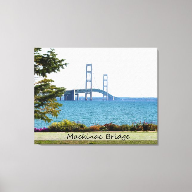 Mackinac Bridge/Wrapped Canvas (Framsida)