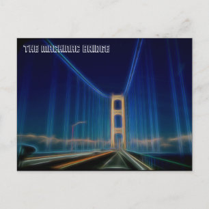 Mackinac-bron Vykort