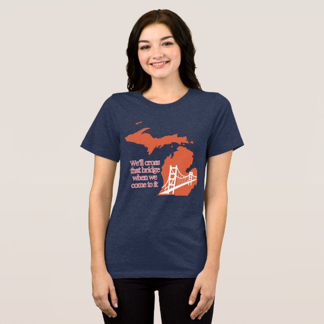 Mackinac-bryggskjorta mörk t shirt (Framsida Full)