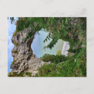 Mackinac Island Arch Sten Vykort
