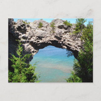 Mackinac Island "Arch Sten" Vykort