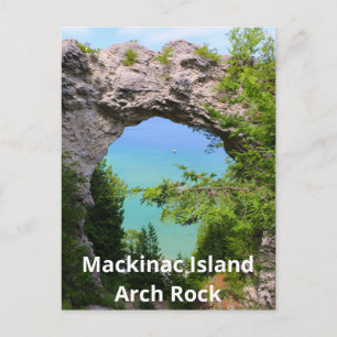 Mackinac Island Arch Sten Vykort