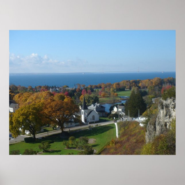 Mackinac Island Autumn Färg Poster (Framsidan)
