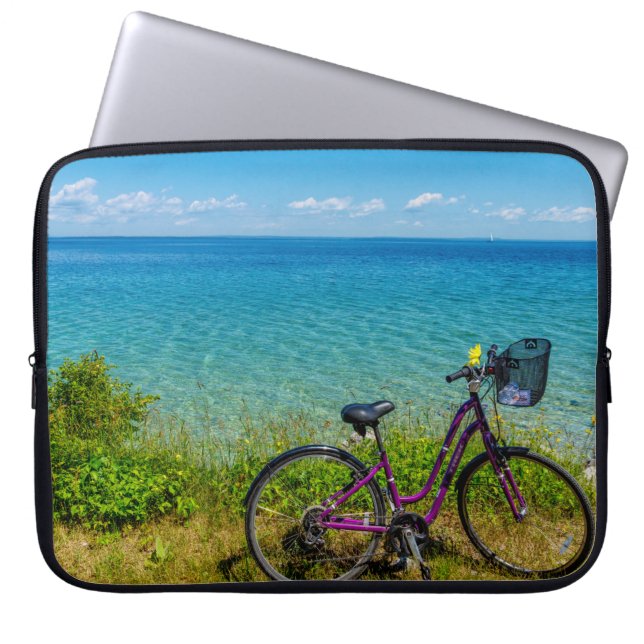 Mackinac Island Bike Laptop Fodral (Framsidan)