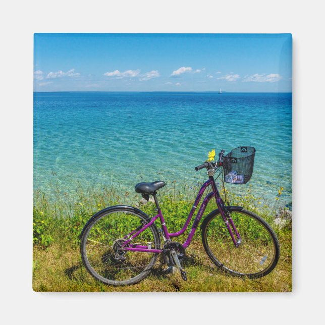 Mackinac Island Bike Magnet (Framsidan)