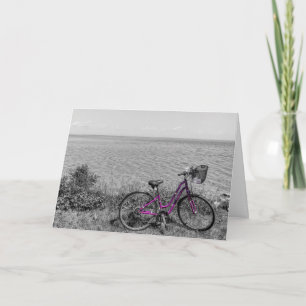 Mackinac Island Bike Selective Färg Greeting Card Kort