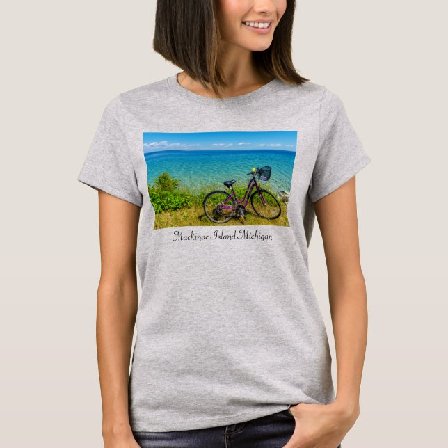 Mackinac Island Bike T-Shirt (Framsida)