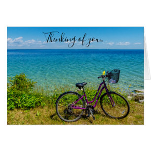 Mackinac Island Bike Thinking of You Card OBS Kort