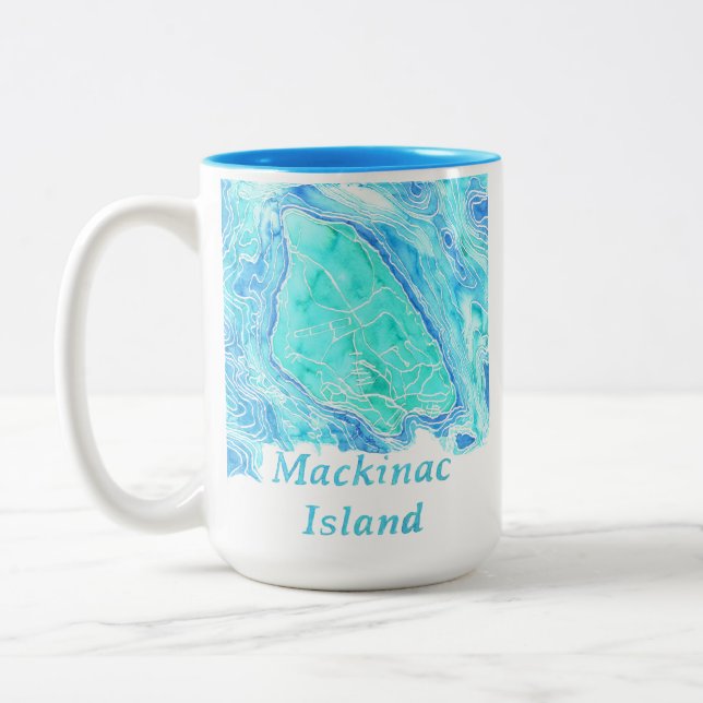 Mackinac Island Coffee Mug Två-Tonad Mugg (Vänster)