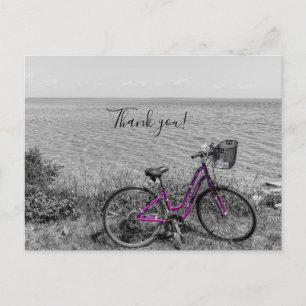 Mackinac Island Cykel Selektiv Färg Tack Vykort