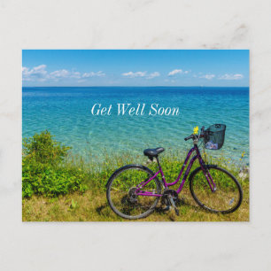 Mackinac Island Cykel Snart Bättre Postkort Vykort