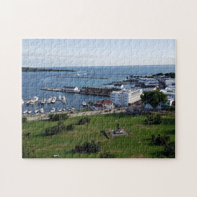 Mackinac Island & Harbour, Michigan Pussel (Horisontell)