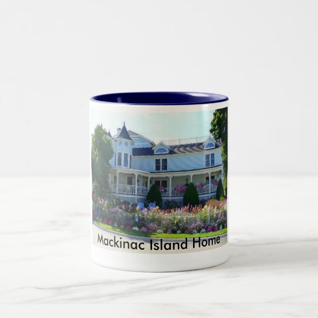 Mackinac Island Home Två-Tonad Mugg (Center)
