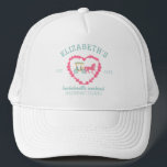 Mackinac Island Horse Drawn Carriage Bachelorette Keps<br><div class="desc">Med en hand som illustrerar rosa häst och transporterar dessa hattar är en speciell keepy för ditt bachelorette-parti resa till Mackinac Island Michigan.</div>