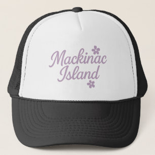 Mackinac Island Lilac-skript Blommigt Michigan Keps