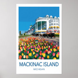 Mackinac Island Michigan Travel Poster
