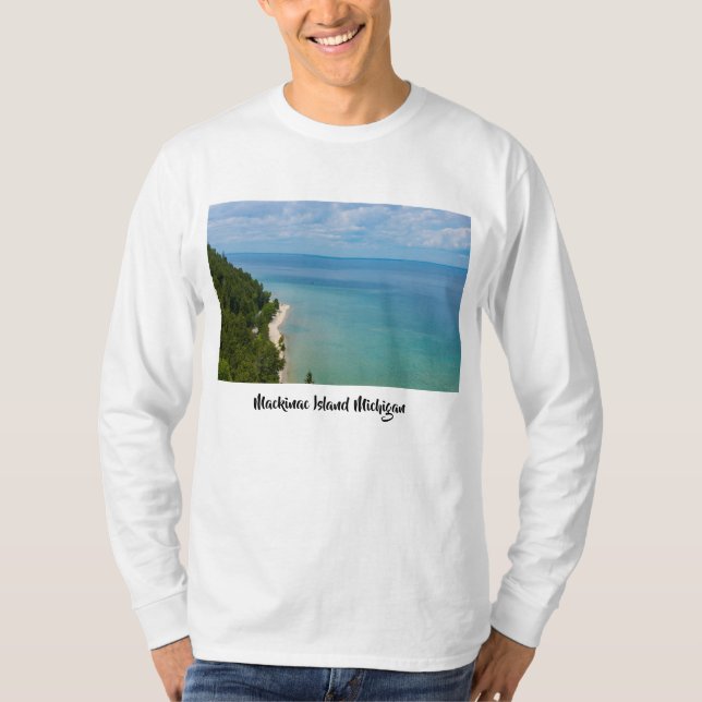 Mackinac Island Skyview T Shirt (Framsida)